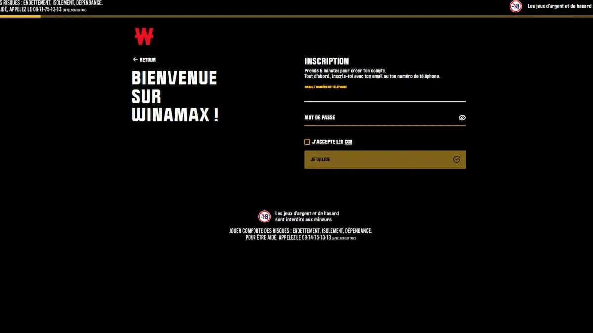 Comment s'inscrire sur Winamax ?