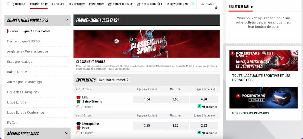 Pokerstars Sports Football