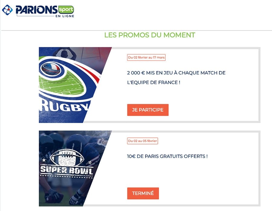 Promotion Parions Sport