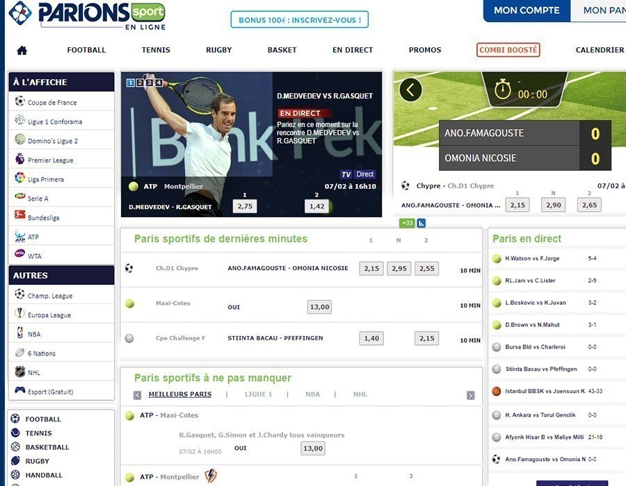 Parionsweb sport
