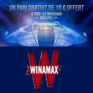 Bonus sans dépôt : 10€ offerts chez Winamax !