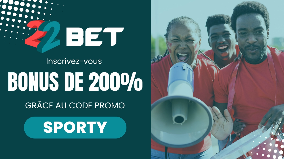 Bonus de bienvenue 22Bet Afrique