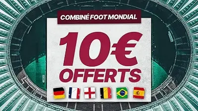 10€ offerts en cas de combiné gagnant chez Partouche Sport !