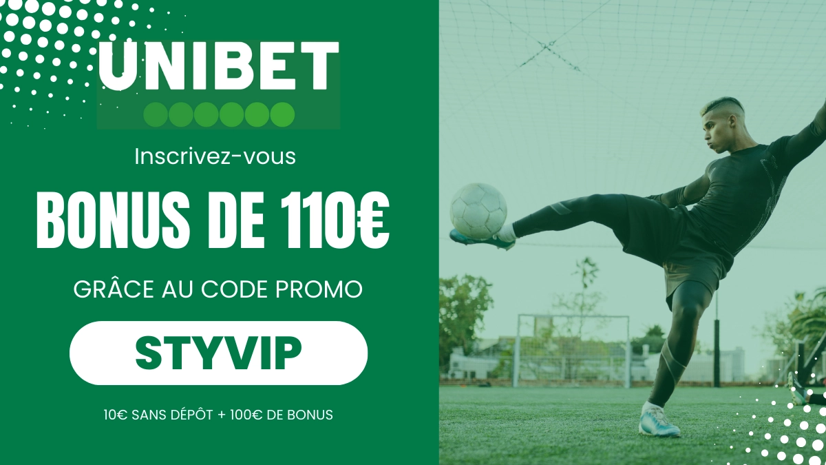 Promotion Unibet - Bonus 110€