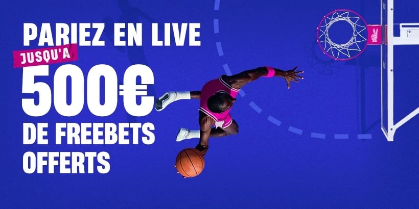 Jusqu'à 500€ de freebets offerts chez Vbet sur la NBA