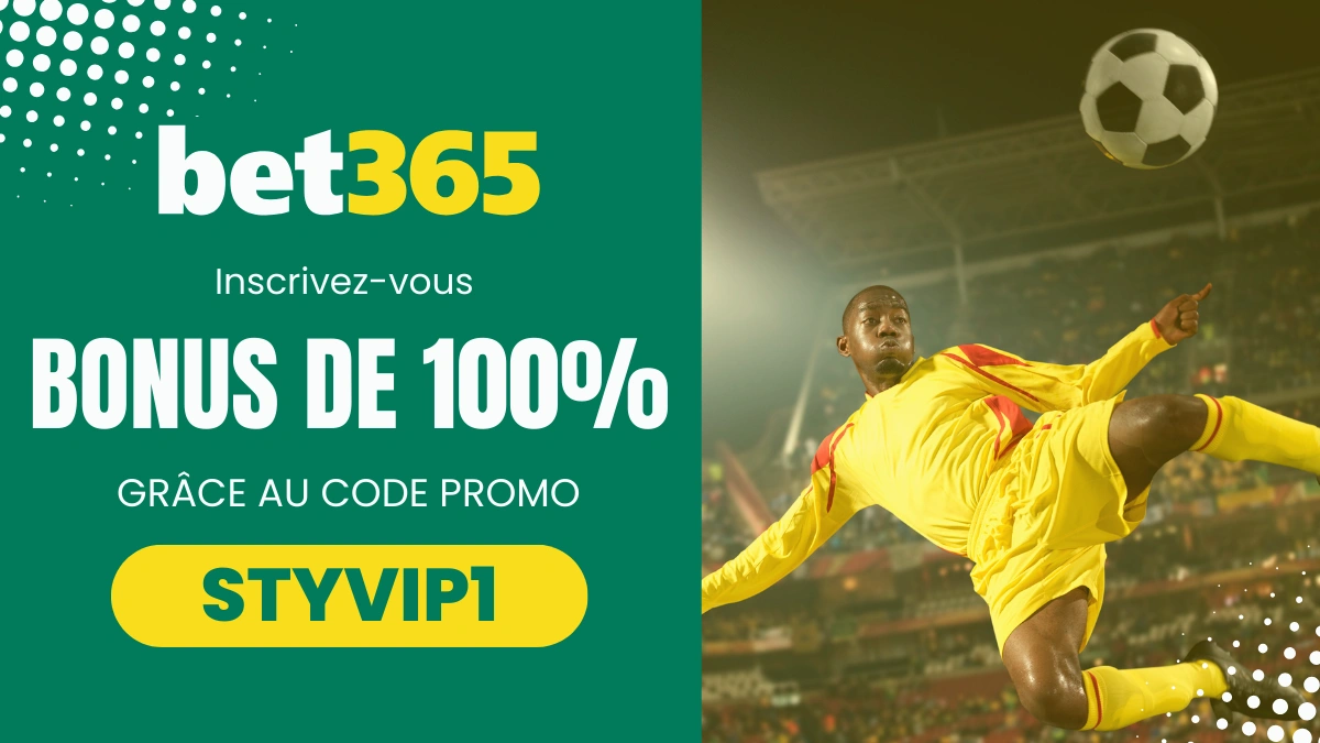 Promotion de bienvenue Bet365 Afrique