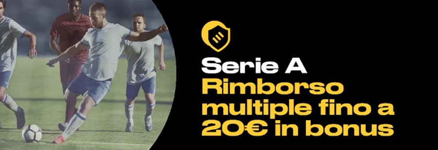 Serie A Biwn: fino a 20€ di bonus sulle multiple