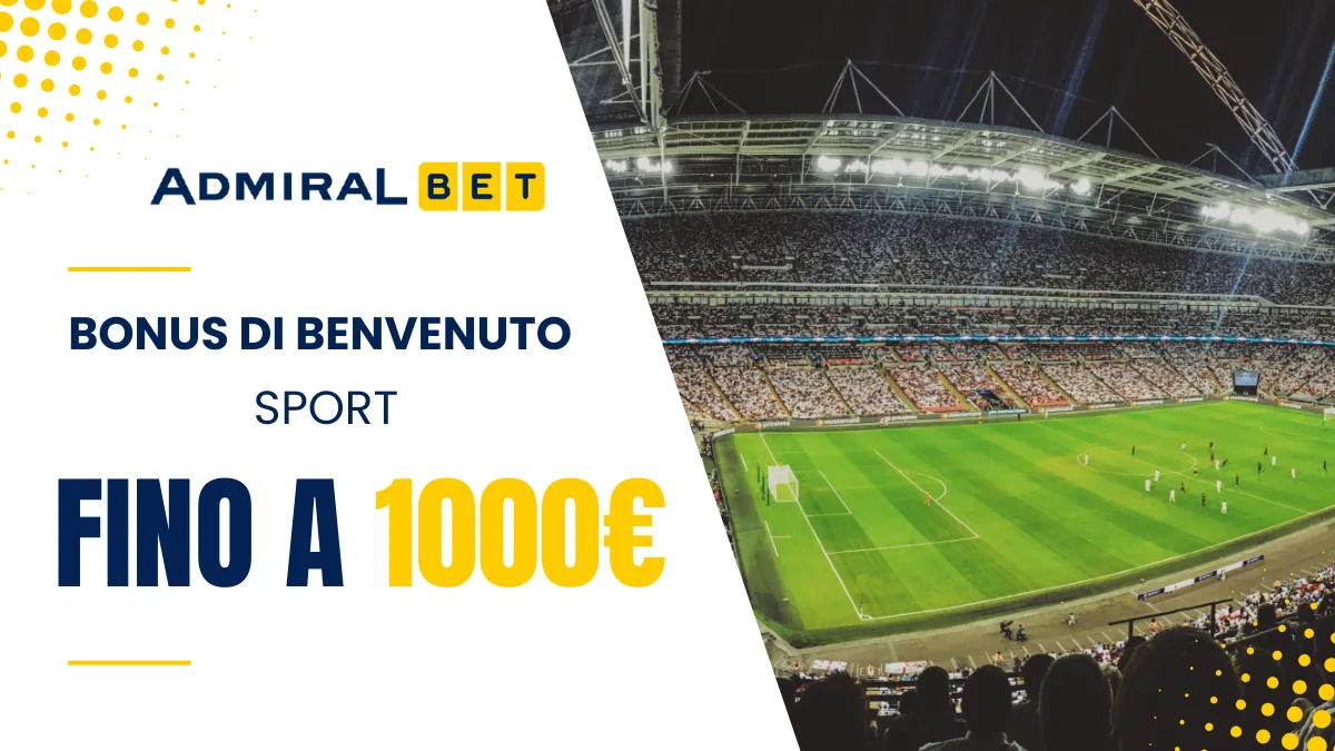 Admiralbet bonus prima ricarica sport