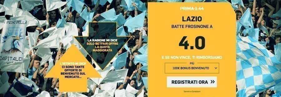 promo betfair Lazio