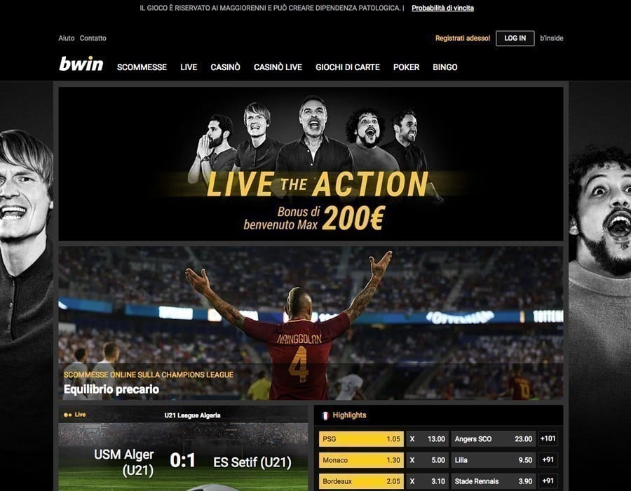 Bwin sito web