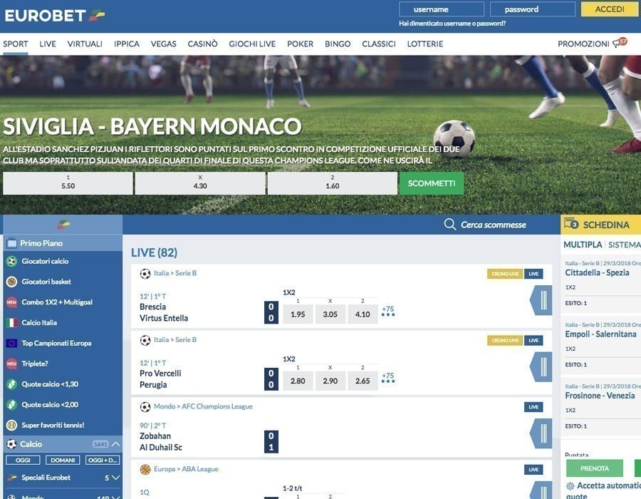 Eurobet calcio
