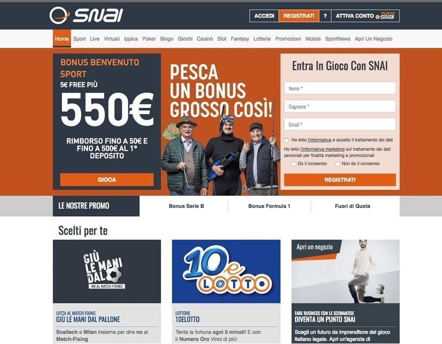 Snai sito web