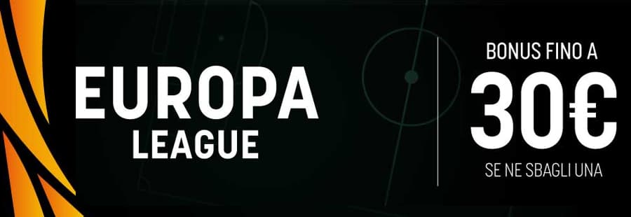 Europa League 30€ Bonus SNAI