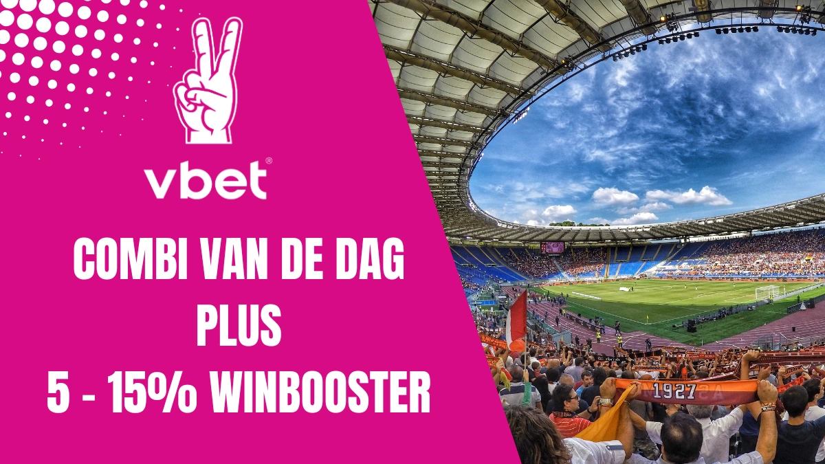 Vbet bonus: combi van de dag