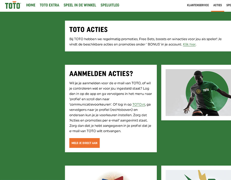 promoties en acties toto
