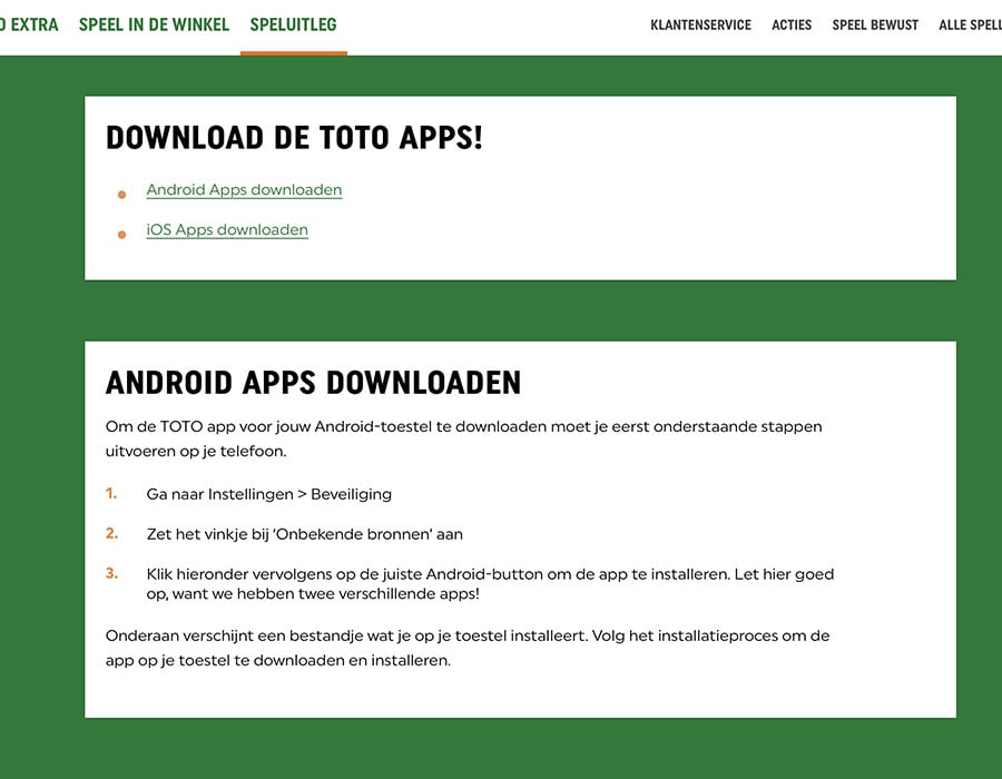 toto app downloaden