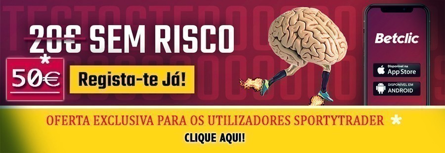 1ª aposta sem risco até 50€ para utilizadores SportyTrader!