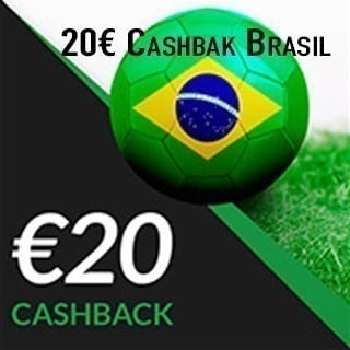 Brasil-Suíça: 100% Cashback em qualquer aposta!