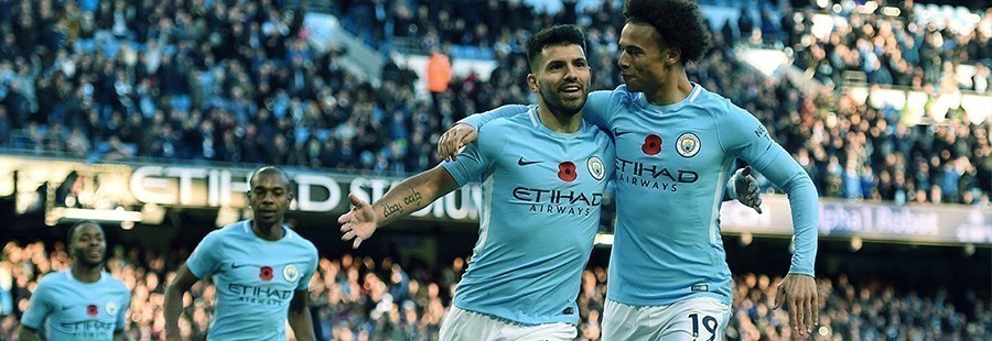 Aguero Sane Man City