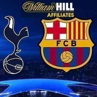 image Bet on Tottenham v Barcelona at William Hill and Get a Free Bet of up to £20