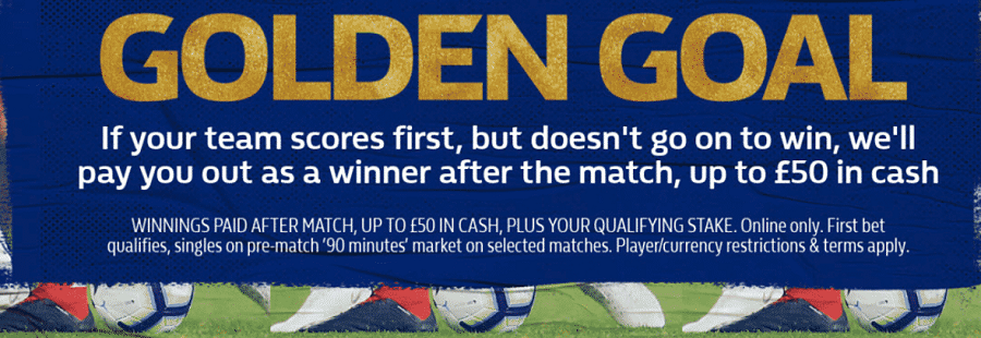 william hill golden goal promotion