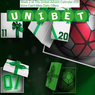Receive Great Offers from the Unibet Advent Calendar