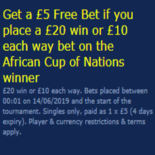 image Bet & Get on the African Cup of Nations at William Hill