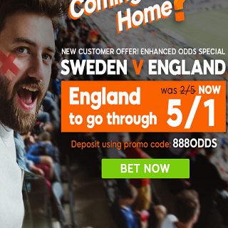 Bet on England Reaching the World Cup Semi-final with 888sport