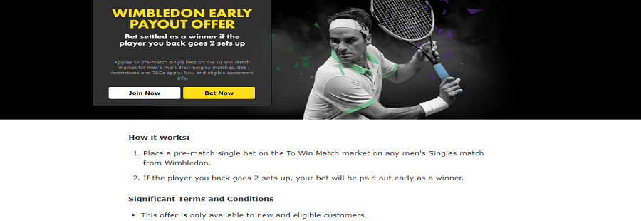 wimbledon early payout offer