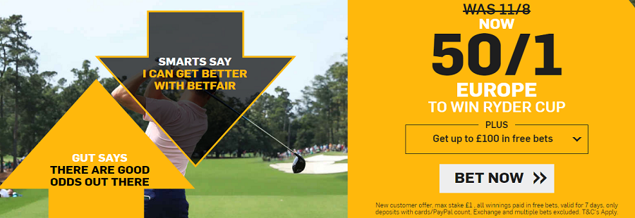 ryder cup betfair offer