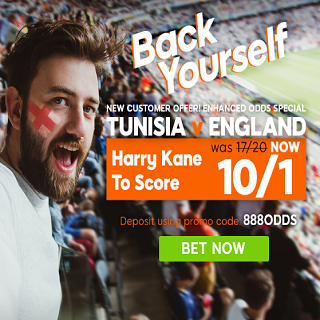 image Tunisia vs England is the best moment to be joining 888sport. Discover Why