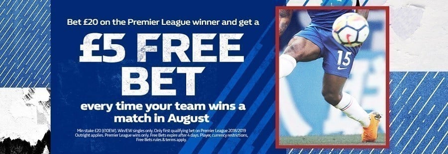 free bet offer premier league