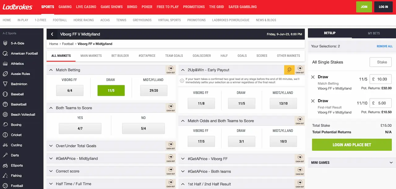 Ladbrokes bet types