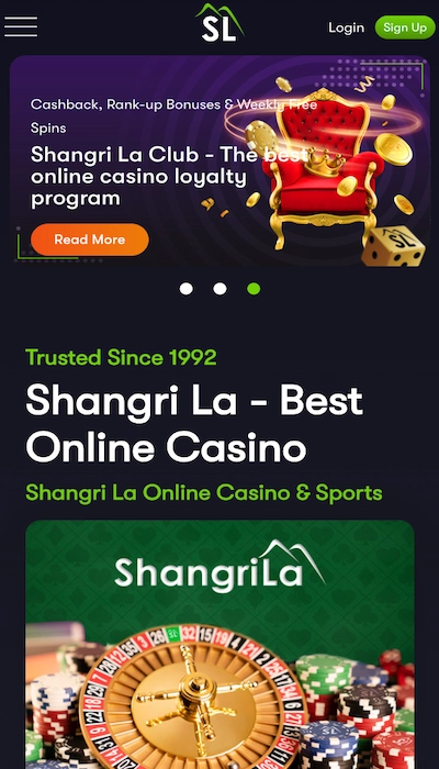 Shangri homepage