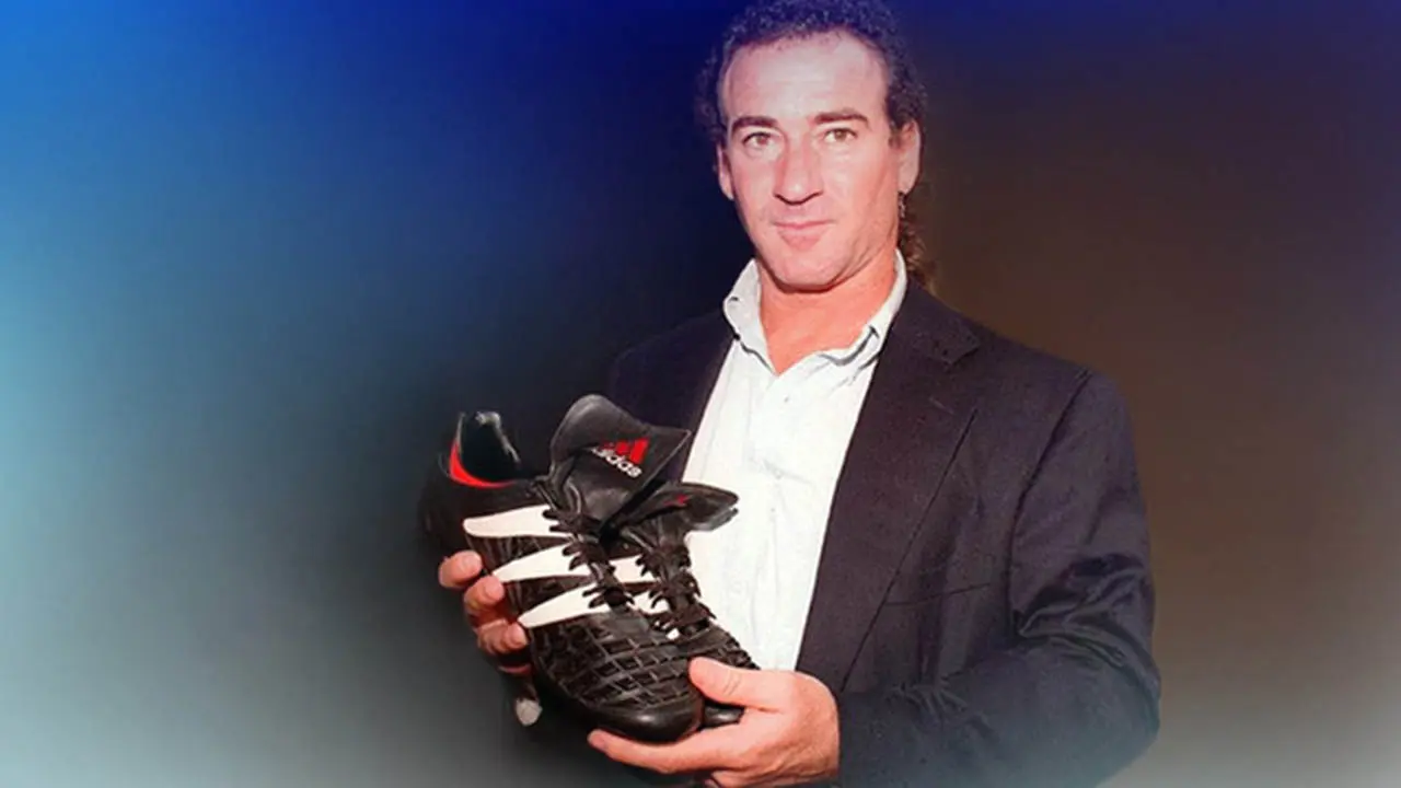 Craig Johnston e o modelo das Adidas Predator