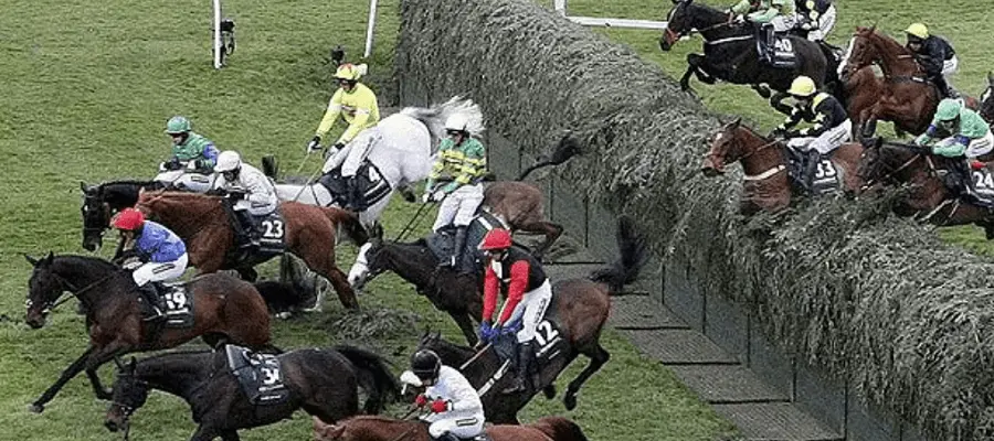Bechers Brook fence at Aintree