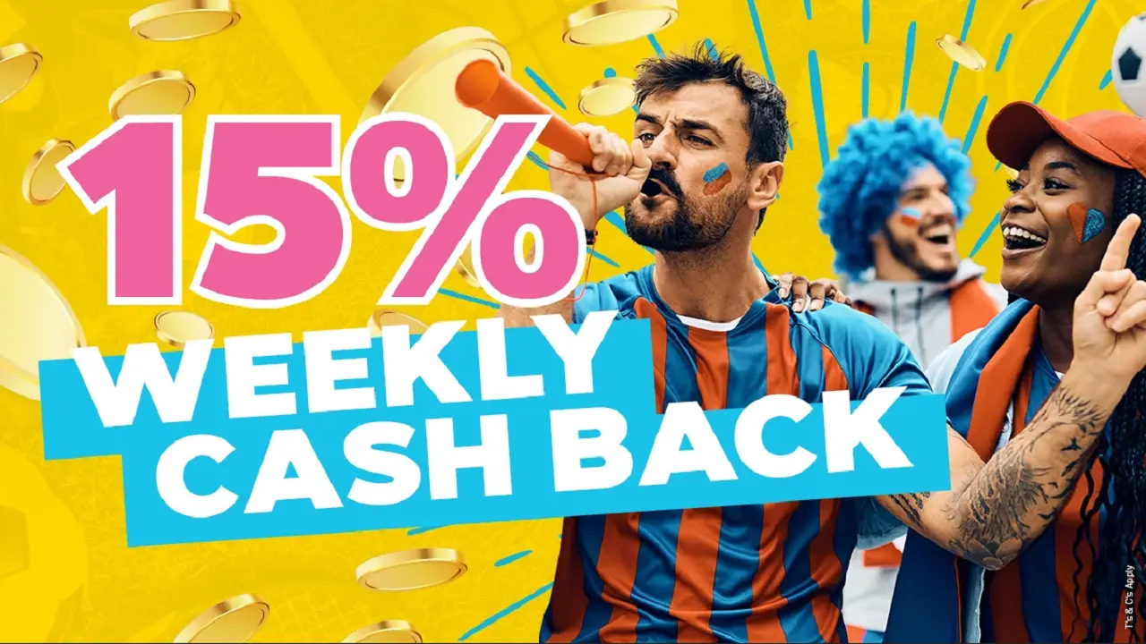 Easybet Up to 15% cash back on weekly losing bets