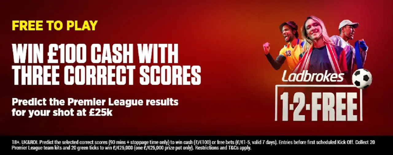 Ladbrokes correct score promo