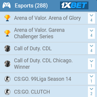 image Win Cash and Consoles betting on esports at 1xBet