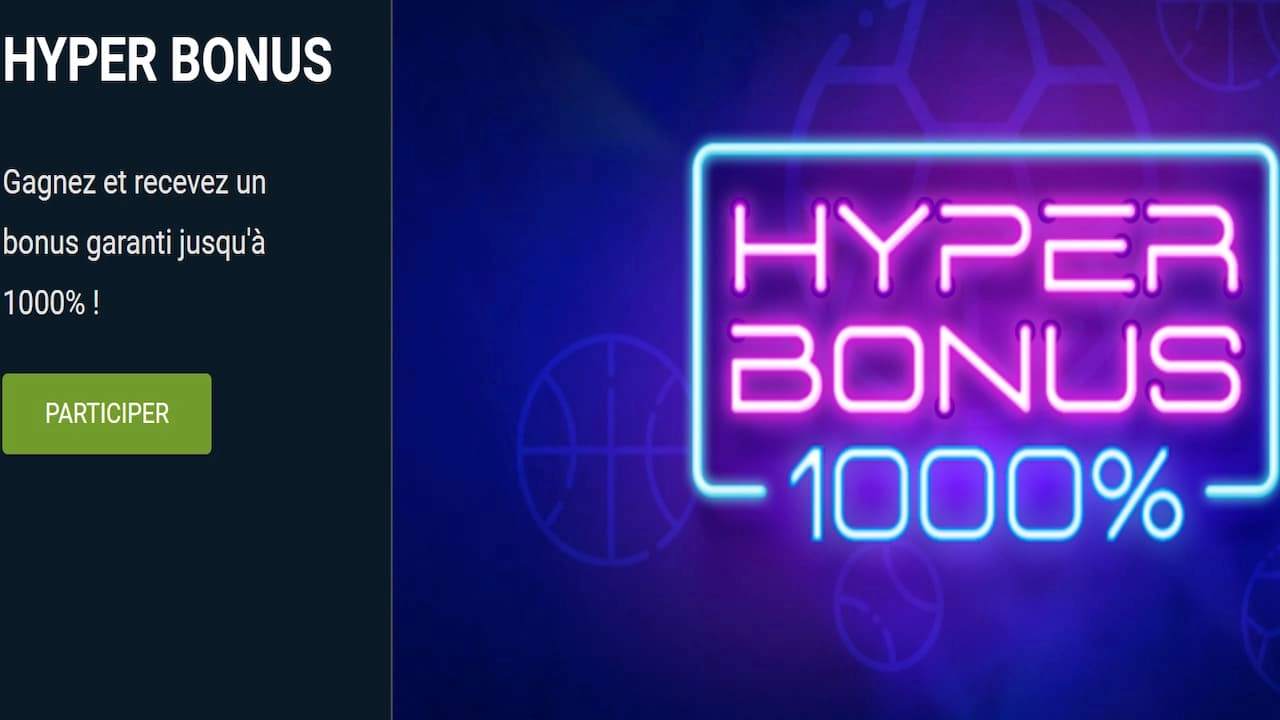 Hyper Bonus 1XBET Afrique