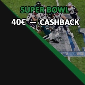 image Aposte no Super Bowl - 40€ em Cashback!