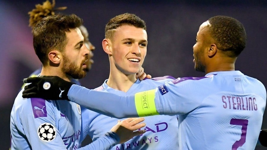 champions league - foden-sterling-bernardo-manchester city