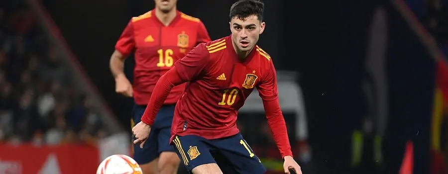 Spanish player Pedri - 2022 world cup