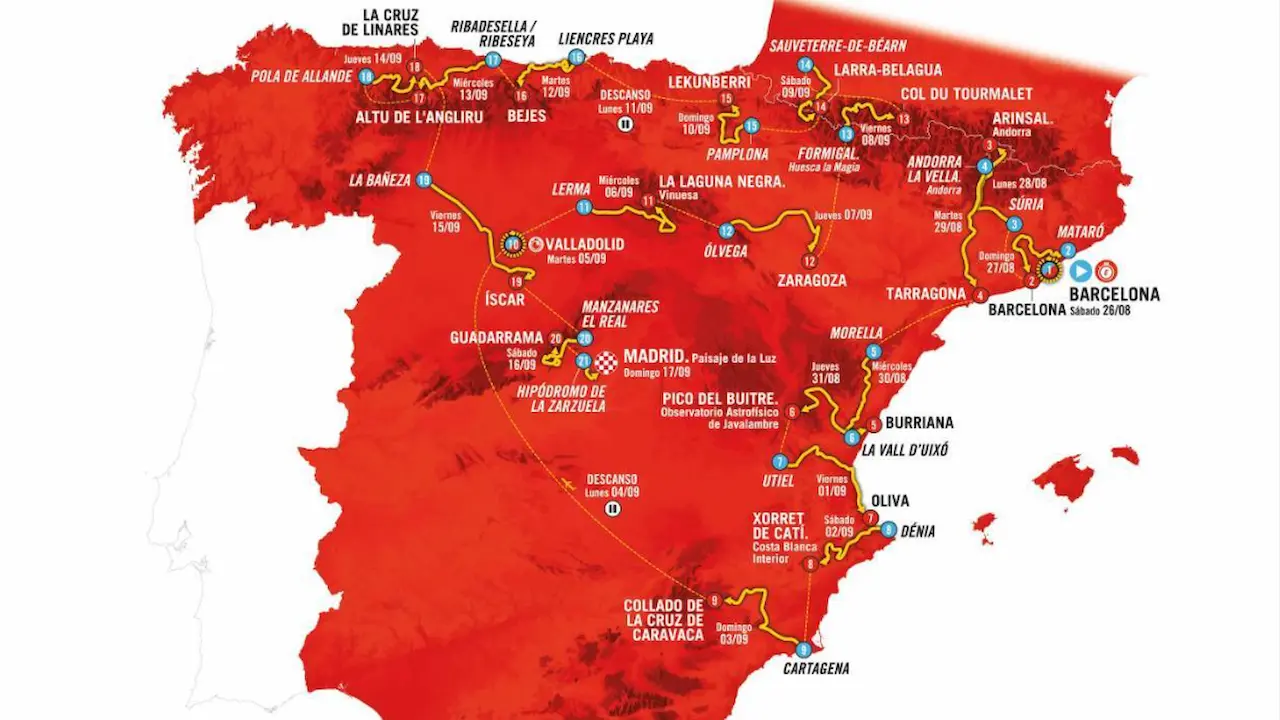 Parcours Vuelta 2023
