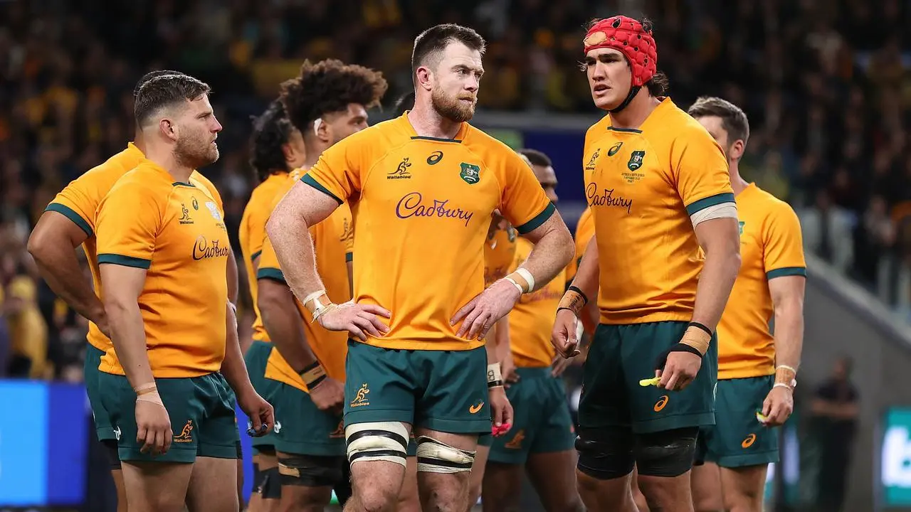 Disappointed Wallabies Rugby World Cup
