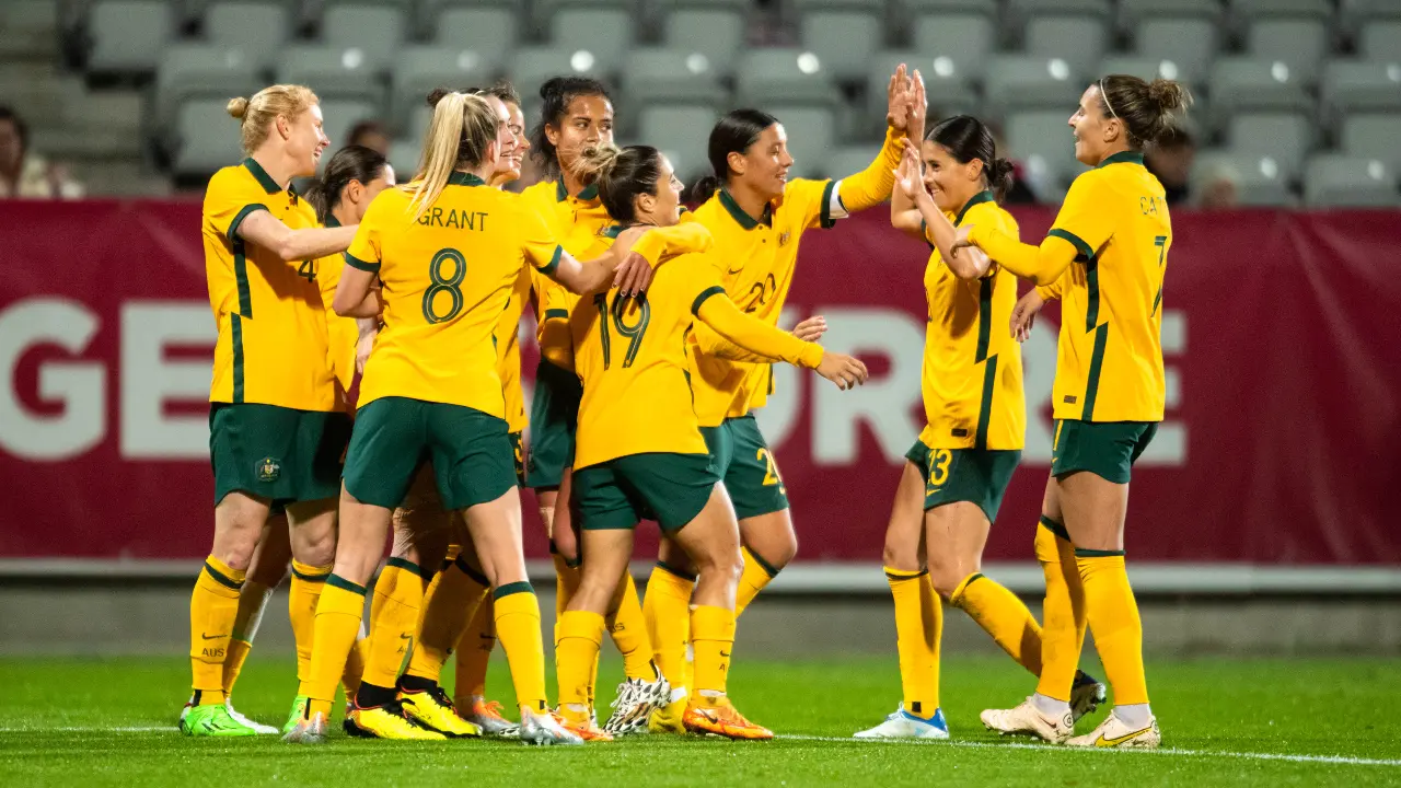The Australian women's team at the World Cup