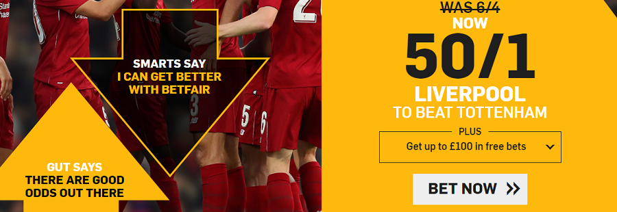 liverpool enhanced odds at betfair