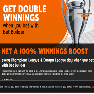 Get Double Winnings at 888sport on Champions and Europa League Games