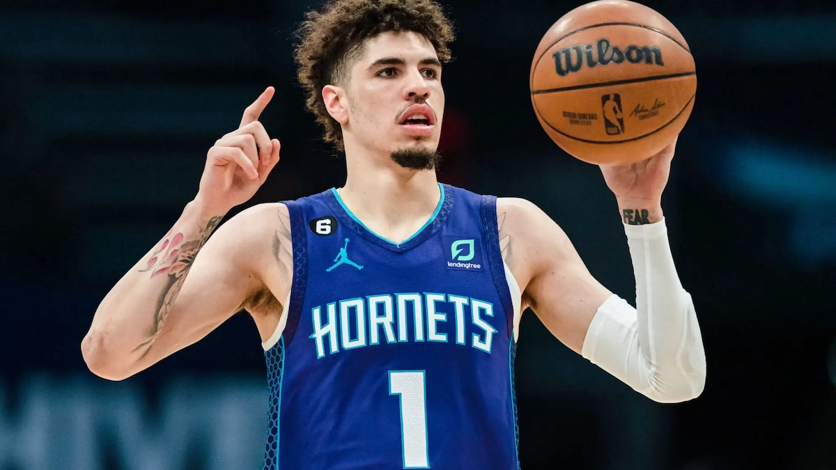 Lamelo Ball of the Charlotte Hornets