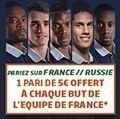 France - Russie : PMU vous offre 5€ à chaque but des Bleus !